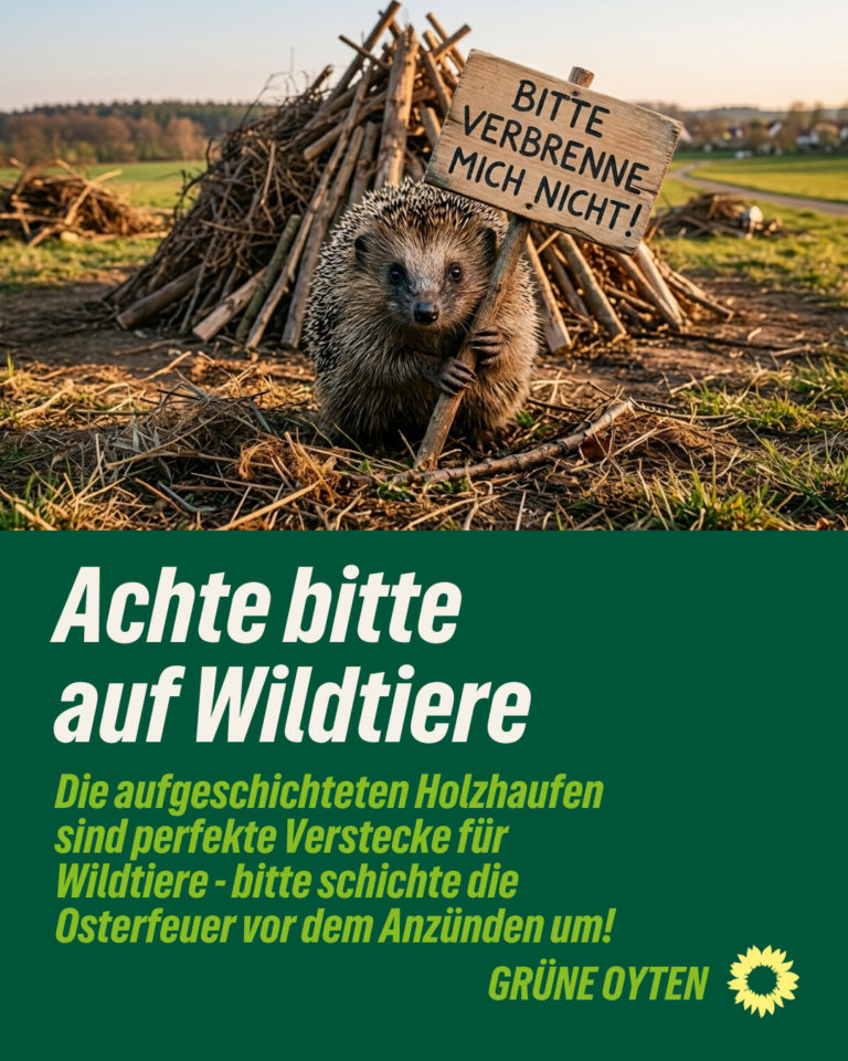 Osterfeuer bitte umschichten!