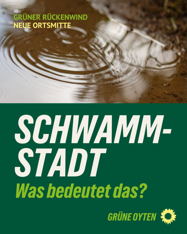 Neue Ortsmitte: Schwammstadt