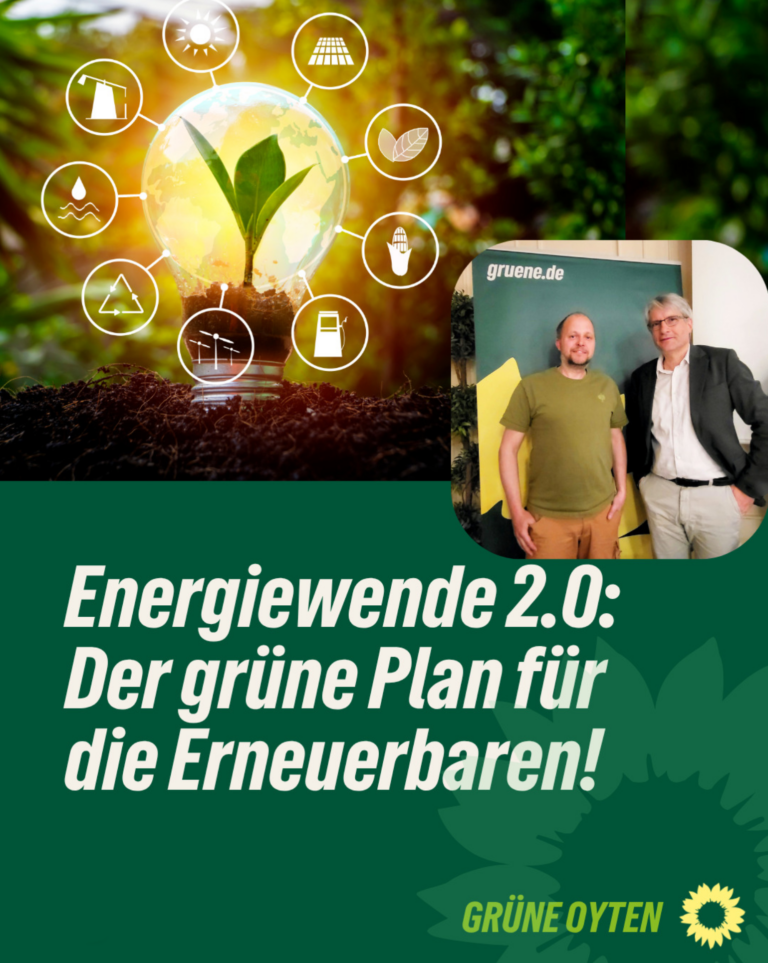 Energiewende 2.0 – der grüne Plan für die Erneuerbaren!